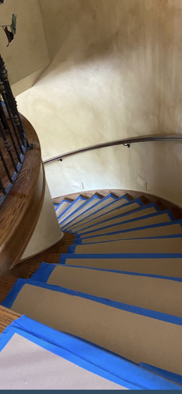 Village Restoration floor and surface protection during a job