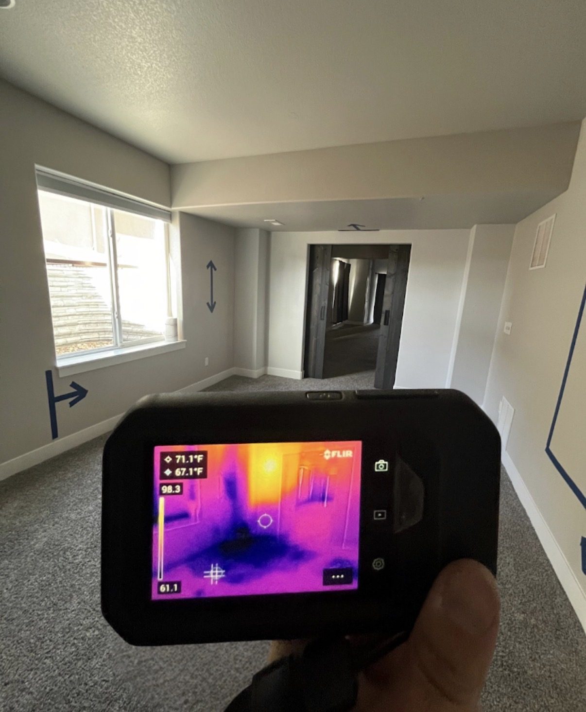 Village Restoration using thermal imaging technology for documentation
